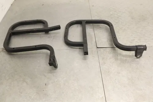2009 CAN-AM DS70 OEM LEFT RIGHT FOOTWELL SUPPORT BRACKETS MOUNTS V50099DGF060BK