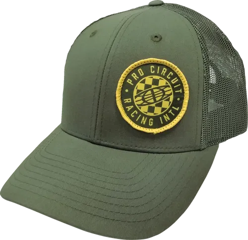 PRO CIRCUIT 6720105 Pro Circuit Global Checked Hat - Olive - One Size
