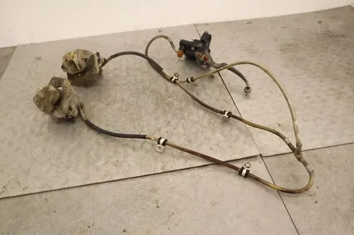 2004 BOMBARDIER DS650 BAJA OEM LEFT RIGHT FRONT BRAKE CALIPER W MASTER