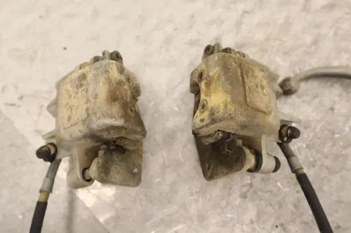 2004 BOMBARDIER DS650 BAJA OEM LEFT RIGHT FRONT BRAKE CALIPER W MASTER