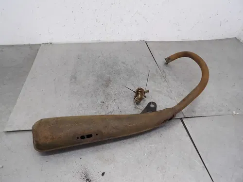 1976 HONDA XR75 OEM EXHAUST PIPE CHAMBER HEADER