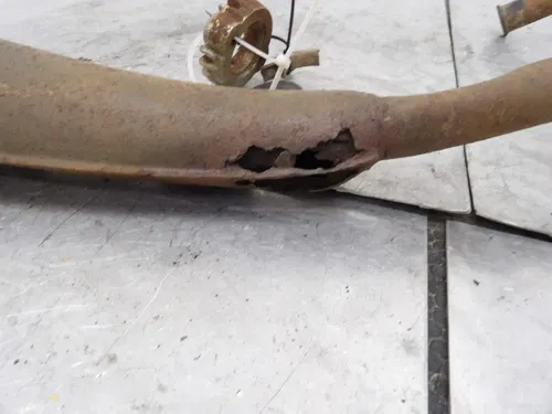 1976 HONDA XR75 OEM EXHAUST PIPE CHAMBER HEADER