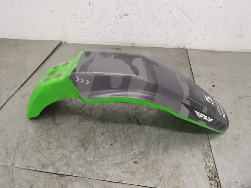 08-24 KAWASAKI KLX140 FRONT FENDER GREEN 35004-0088-290