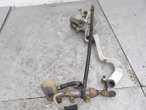 1998 96-00 RM125 RM 125 OEM Rear Brake Caliper Bracket Master Cylinder Hose Arm