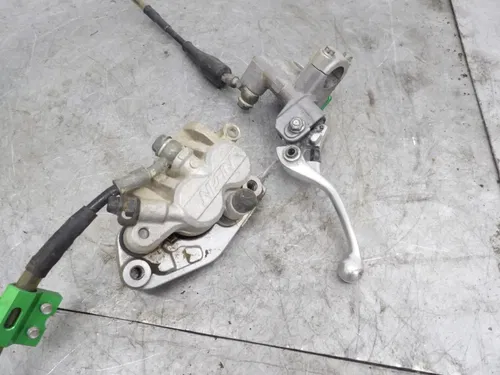 06-08 2007 KX450F KX450 OEM Front Brake Caliper Holder Master Cylinder Line