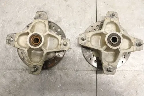 2010 YAMAHA YFZ450X OEM FRONT WHEEL RIGHT LEFT HUBS HUB SET