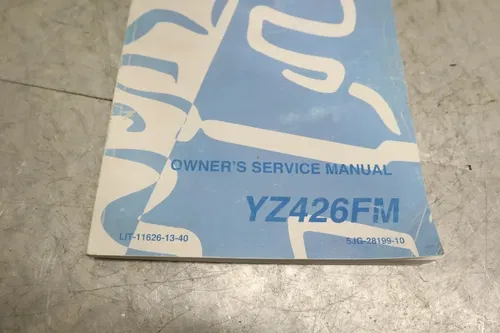 1999 Genuine Yamaha YZ426F YZ 426 FP Factory Owners Service Manual Book OEM 99