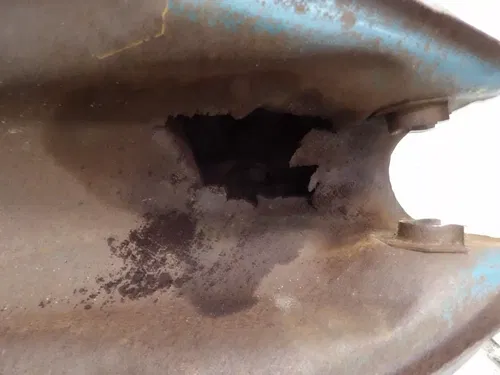 1972 1973  Honda SL350 Gas Tank NOT USEABLE WALL HANGER RUSTED OUT