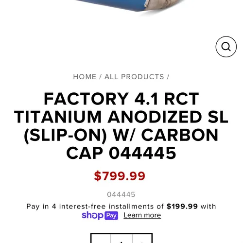 2023 YZ450 FMF Titanium Slipon