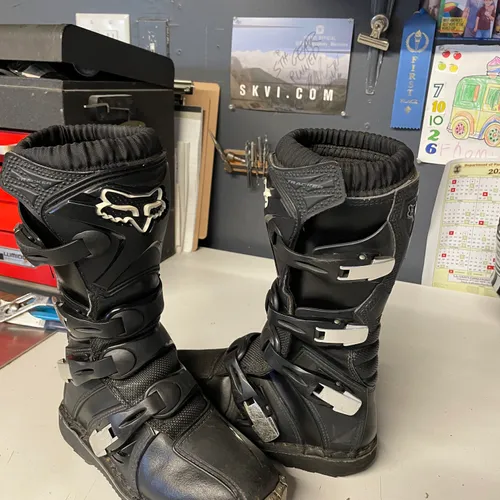 Youth Fox Racing Tracker Boots - Size 5