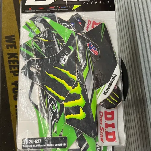 2013-2016 Kx250f D'Cor 2017 MEK Graphics Kit