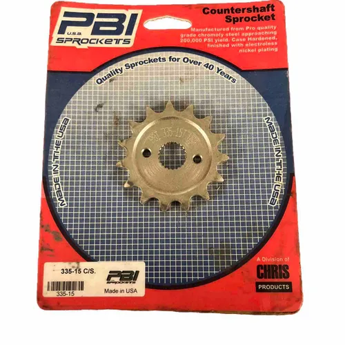 PBI Front Countershaft Sprocket 15 Tooth 420 Chain Honda CR85RB CR80R New 335-15