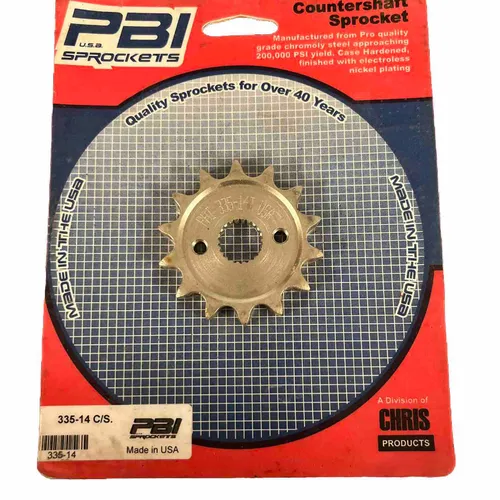 PBI Front Countershaft Sprocket 14 Tooth 420 Chain Honda CR85RB CR80R New 335-14
