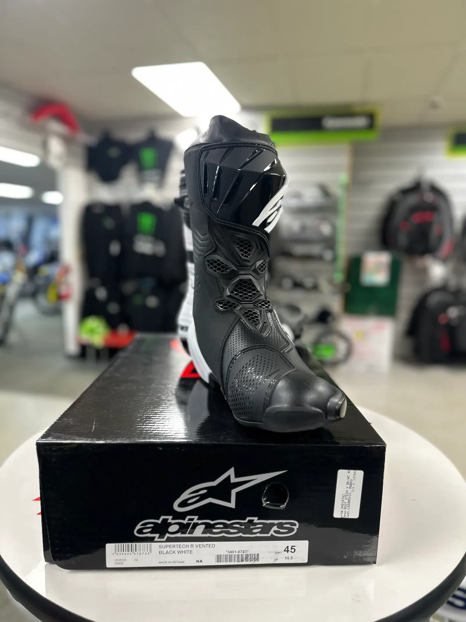 Alpinestars Supertech V Black/White Size 10.5