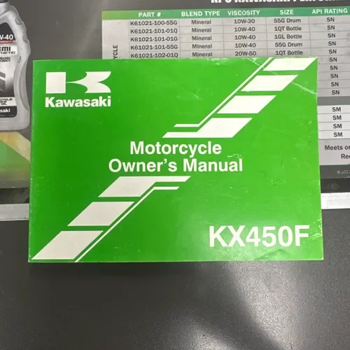 2014 Kawasaki KX450 Owners Manual 
