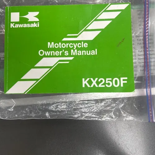 2013 Kawasaki KX250F Owners Manual With Mapping Plugs And Tools 