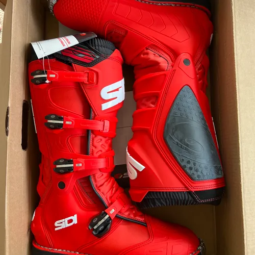 Sidi X Power Boots Red - Size 11.5