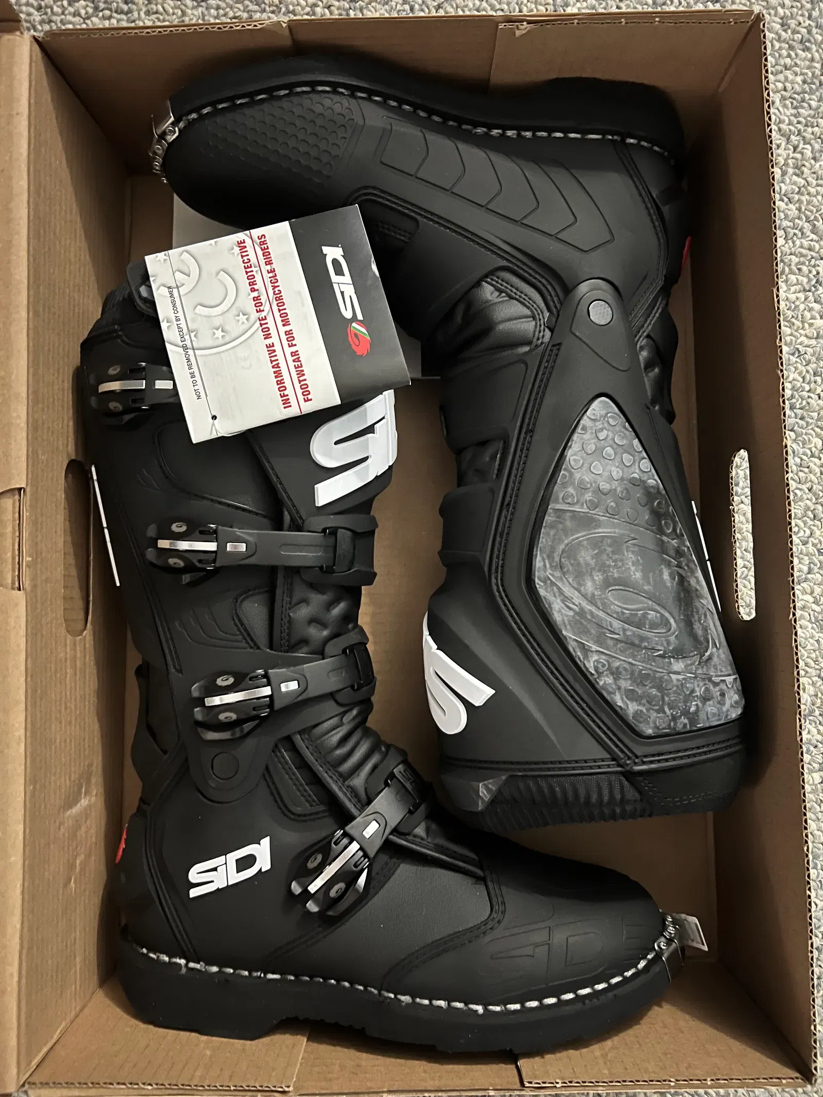 Sidi X Power Boots Black Size 9.5 43
