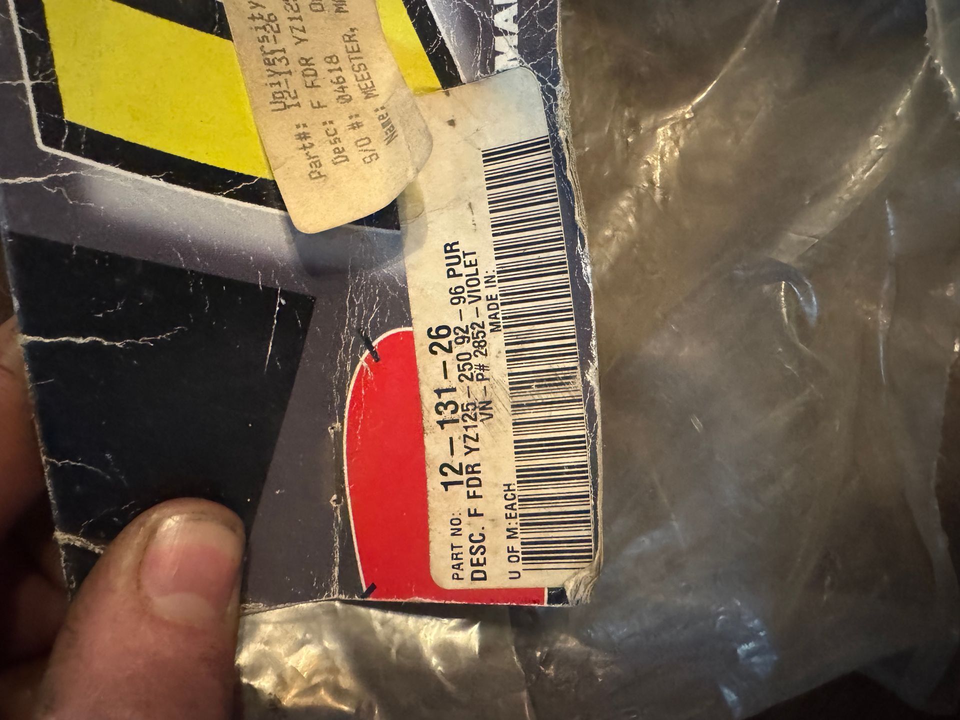 Purple Yz 125 To 25092 To 96 Front Fender Ufo