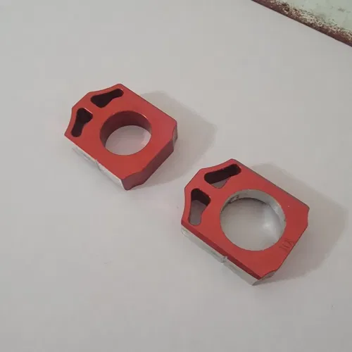 2009-2010 Honda CRF 250R CRF 450R Rear Axle Blocks Works Connection Elite Red