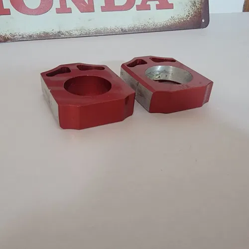 2009-2010 Honda CRF 250R CRF 450R Rear Axle Blocks Works Connection Elite Red