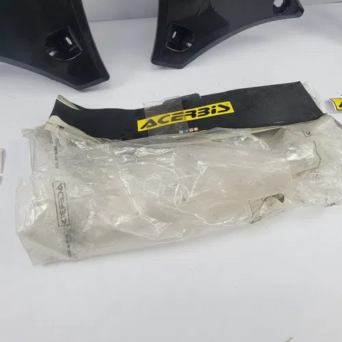 2009-2011 Kawasaki KX 450F Acerbis Black Radiator Shrouds 2141711043 NEW