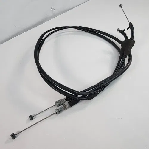 2007-2008 Yamaha YZ250F Throttle Cable Line Throttle Cable Push Pull Assembly
