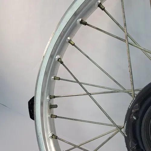 1998 1994-2002 HONDA XR200R Front Wheel Hub Rim Spokes 21x1.60 Tire Removed OEM