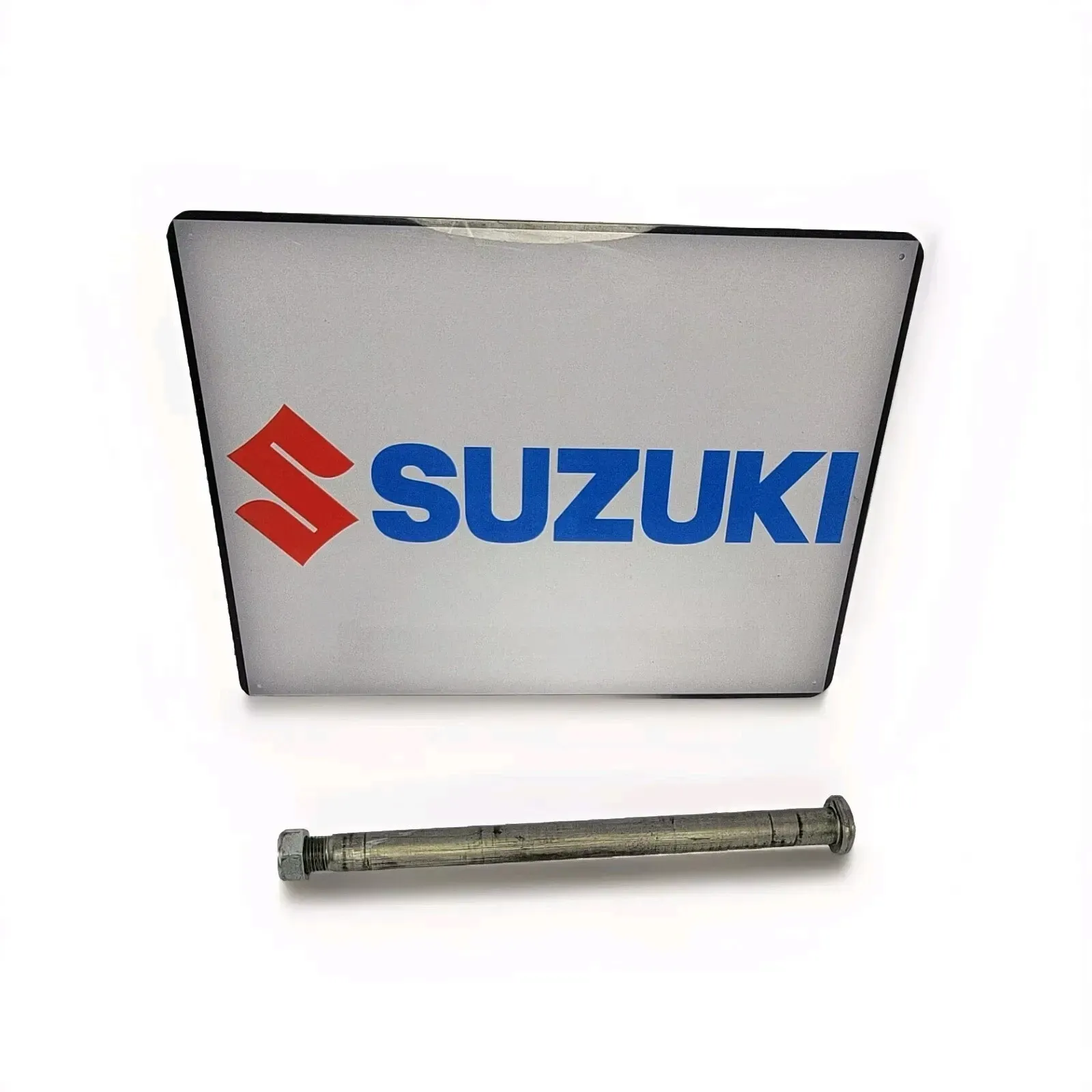 2004-2006 Suzuki RMZ 250 Swingarm Axle Bolt And Nut Straight Suzuki OEM