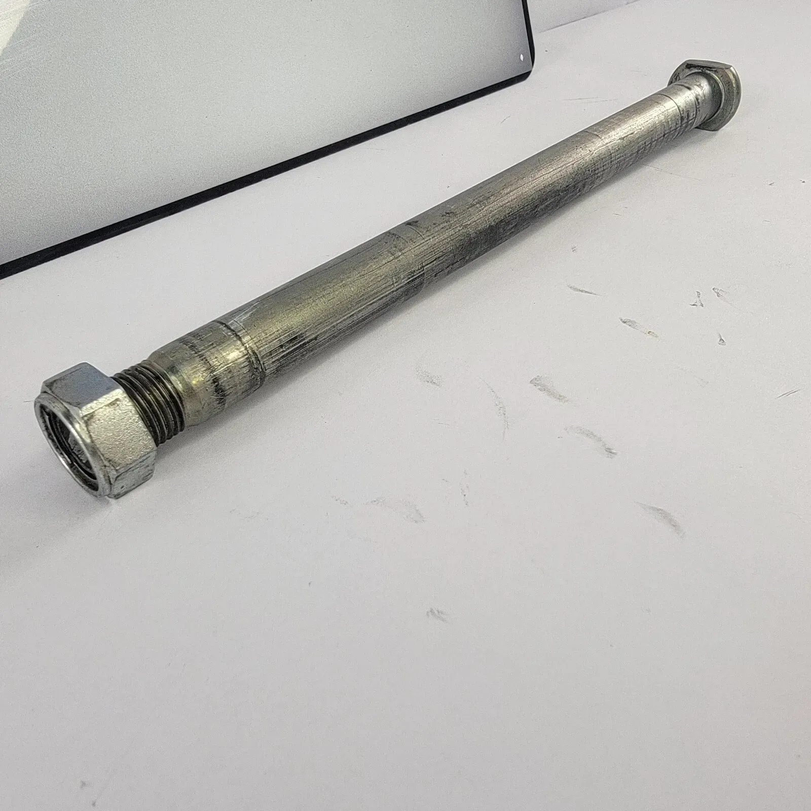 2004-2006 Suzuki RMZ 250 Swingarm Axle Bolt And Nut Straight Suzuki OEM