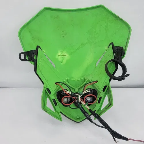 2008 Kawasaki Klx140 Headlight With Fron Fairing Acerbis Led Light Assembly