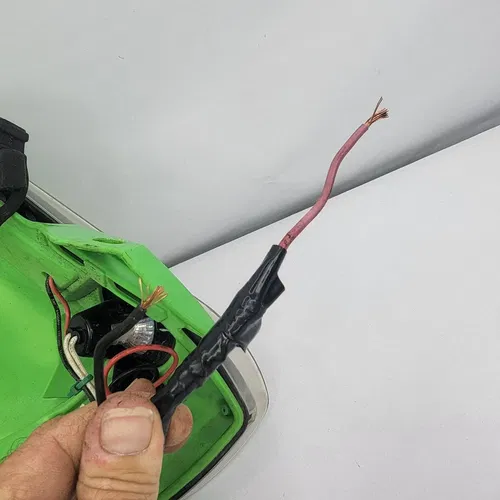 2008 Kawasaki Klx140 Headlight With Fron Fairing Acerbis Led Light Assembly