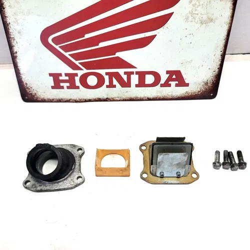 2004 1996-2004 HONDA CR85R Reed Block With Intake Boot Assembly Reed Valve OEM