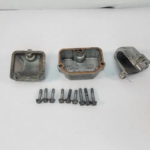 1999 KAWASAKI 95-06 KDX200 97-05 KDX220R OEM CYLINDER POWER VALVE SIDE COVERS