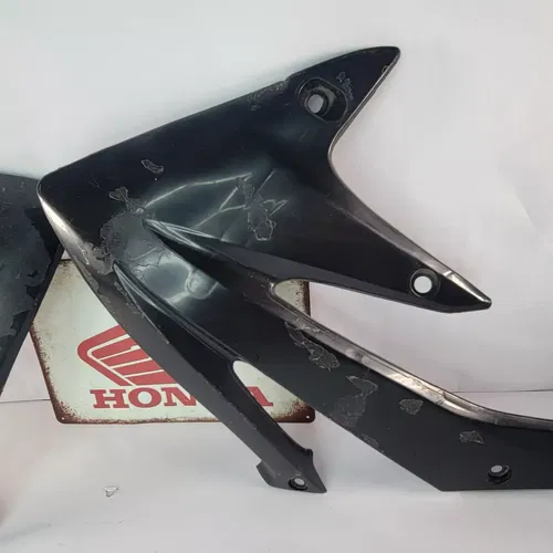 HONDA CRF450R CRF450 LEFT RIGHT GAS FUEL TANK SHROUD PLASTIC BLACK 2004-2009 OEM