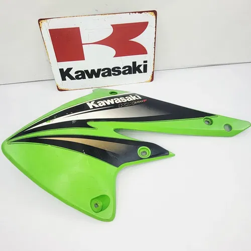 2004 2004-2005 Kawasaki KX250F KX 250F Left Side Radiator Shroud Tank Cover OEM