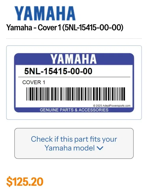 2002 2001-2006 Yamaha YZ250F YZ 250 Clutch Cover Outer Engine Cover 5NL-15415-00