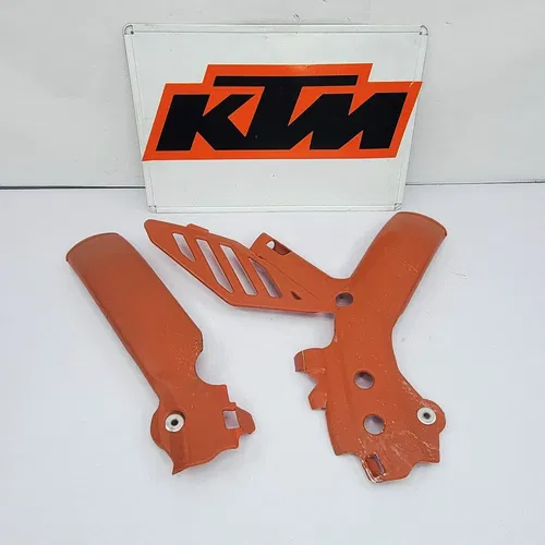 2009 2007-2013 KTM 150 SX Frame Guard Set Orange Guards Frame Protectors OEM