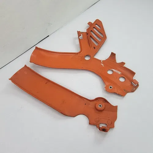 2009 2007-2013 KTM 150 SX Frame Guard Set Orange Guards Frame Protectors OEM