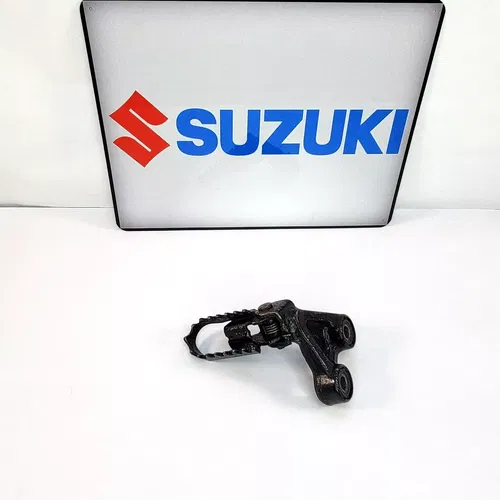 1992 1990-1999 Suzuki DR 350 DR 250 Left Foot Peg With Bracket Mount Pin Spring