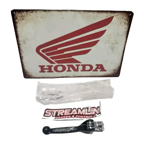2007-2018 Honda CRF250R CRF450R Brake Lever Streamline SA-108-B Reflex Black