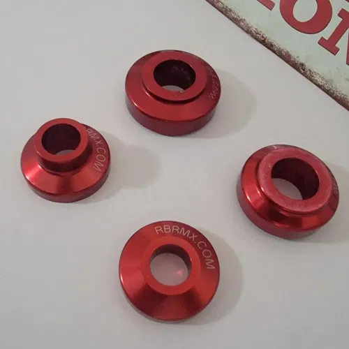 2010 Honda CRF 250R Front Axle Rear Axle Dust Covers RBRMX Anodized Red Covers