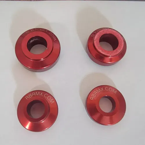 2010 Honda CRF 250R Front Axle Rear Axle Dust Covers RBRMX Anodized Red Covers
