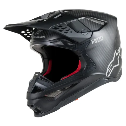 Alpinestars M10 Matte Black Matte Carbon Helmet  - All Sizes