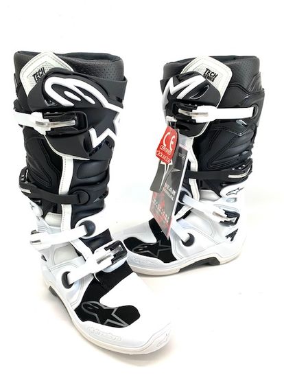 Alpinestars Tech 7 Boots White/Black ALL SIZES