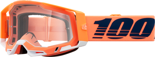 100% Racecraft 2 Goggles - Coral - Clear