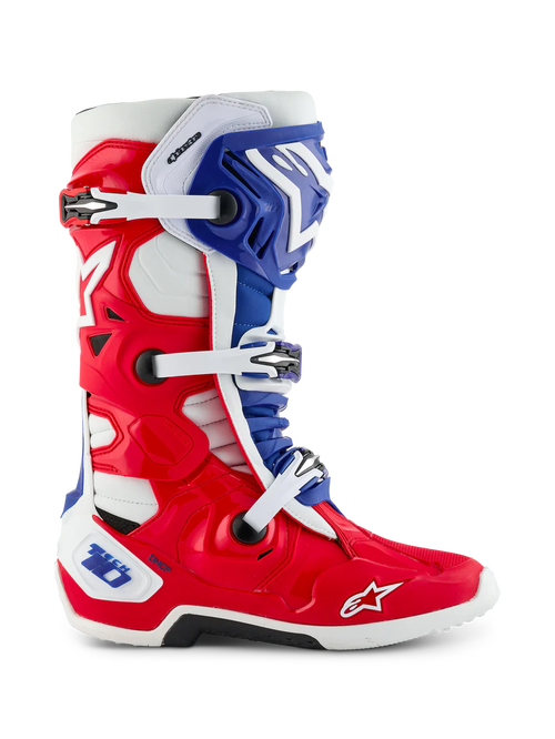 Alpinestars Limited Edition Tech 10 Fortitude Boots - Bright Red/White/Blue