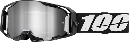 100% Armatic Goggles - Black - Silver Flash Mirror