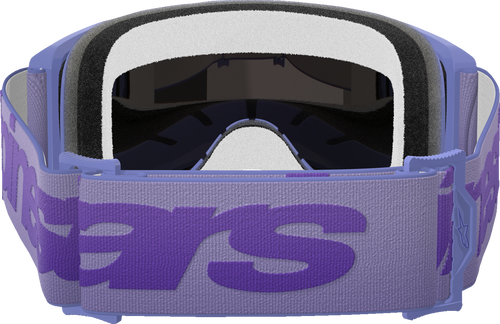 Alpinestars Vision 5 Wordmark Goggles - Purple - Blue Mirror