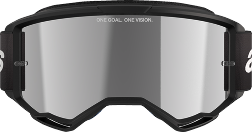 Alpinestars Vision 3 Wordmark Goggles - Black - Silver Mirror